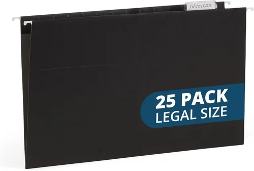 Miniatura 13 de Blue Summit - Carpetas colgantes de tamaño legal, carpetas de tamaño legal de 9.5 x 14.75 pulgadas, 25 archivos colgantes reforzados en varios