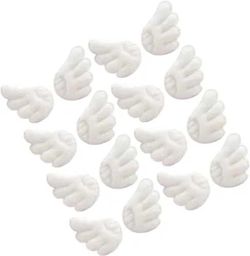 Angel Wings Embroidered Appliques for White DIY Clothing Patches 15 Pairs Fabric Sew-on Decorations for ’s Garments Socks and Hats Accessories