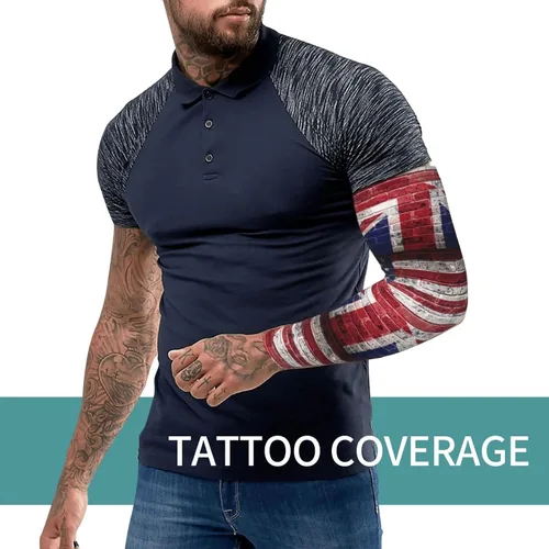 Miniatura 6 de Unisex Lightweight Cooling Arm Sleeves American British Flag Wall Compression Warmer Cover For Outdoor Activity