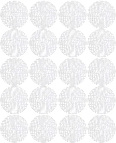 Miniatura 9 de Exceart 20 Uds. Lienzo de plástico DIY Forma de Lona para Punto de Cruz Bordado de Punto de Aguja Artesanía Punto de Aguja de Malla Proyecto de Arte