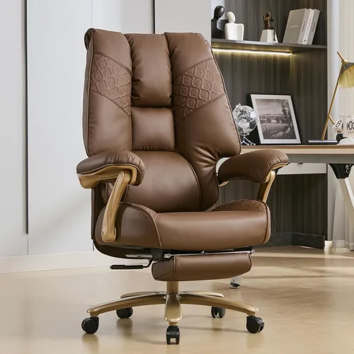EXCEBET Silla de oficina ejecutiva grande y alta con reposapiés, capacidad de 400 libras, silla de oficina ergonómica de respaldo alto con soporte