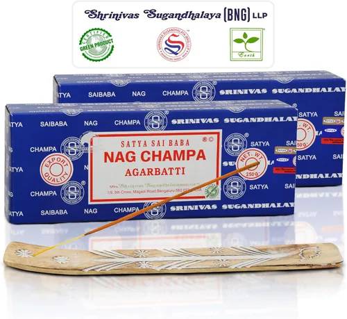Miniatura 11 de Satya Nag Champa - Varillas de incienso Bangalore, paquete de 250 gm, natural, enrollado a mano, no tóxico, juego de insense Nagchampa BNG