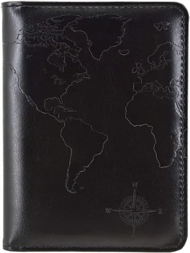 Miniatura 21 de Kandouren - Funda para pasaporte con bloqueo RFID, cartera para pasaporte para hombres y mujeres, el mejor regalo para viajeros, tarjetas de crédito