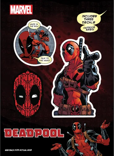 Miniatura 10 de Marvel Deadpool - Adhesivos de vinilo de Deadpool - Juego de 12 adhesivos de vinilo de Deadpool para coche, ventana, camioneta, parachoques, Paquete