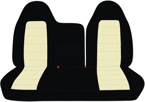 Miniatura 17 de Totally Covers Compatible con fundas de asiento de camión de dos tonos 1997-1998 Ford F-150 F-250 (banco dividido delantero 40/60) sin