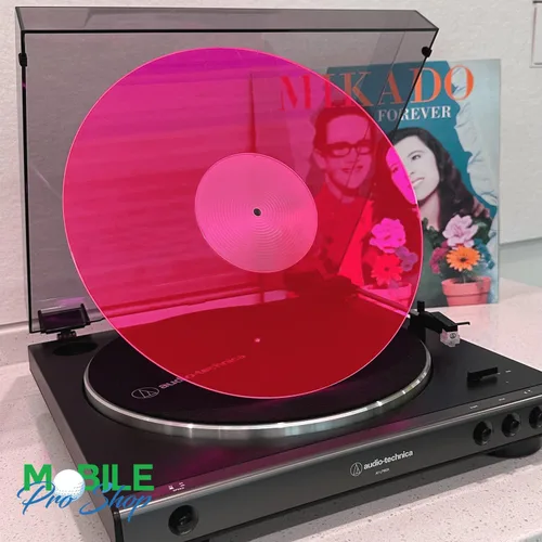 Miniatura 5 de Tapete acrílico para tocadiscos de vinilo para jugadores LP de 12 pulgadas, reduce el ruido y mejora la calidad del sonido y proporciona graves más