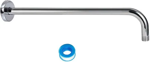 Miniatura 8 de NearMoon Brazo de ducha, brazo de extensión extra con brida, tubo extensor de cabezal de ducha montado en la pared de acero inoxidable