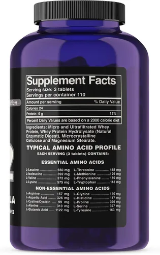 Miniatura 2 de Ultimate Nutrition Amino 2002 - Super Whey Formula 330 tabs