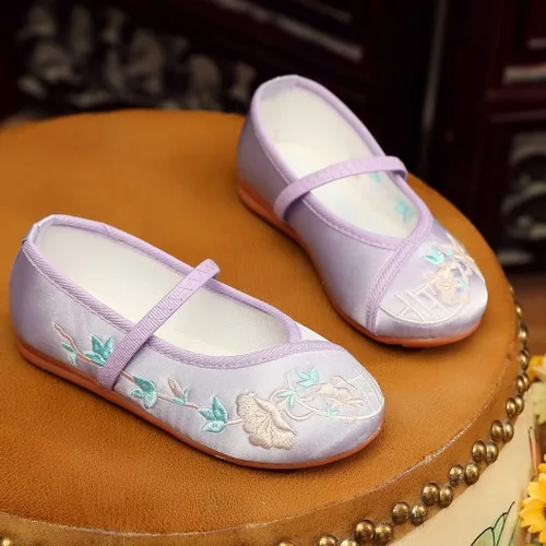 Miniatura 3 de IDOTTA Encanto - Zapatos de Mirabel para niñas, Isabela Madrigal, cosplay, bordados, zapatos planos Mary-Jane