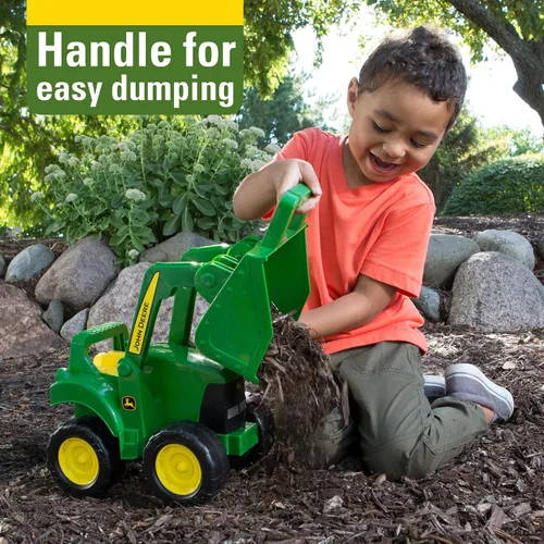 Miniatura 4 de TOMY Big Scoop John Deere - Juguete de tractor con cargador – Juguetes de tractor John Deere con licencia oficial – 15 pulgadas – Juguetes de arena