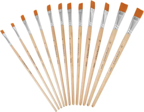 TEHAUX Juego de pinceles de pintura para niños, juego de pinceles de acuarela, productos de oficina, suministros de pintura, pinceles de pintura al