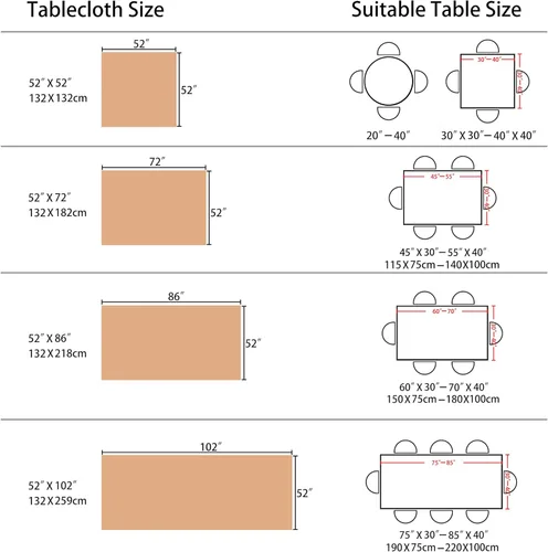Miniatura 5 de Home Brilliant Mantel Rectangular para Mesa (52 x 86 pulgadas) Mantel Rectangular para Cocina Cubierta de Mesa de Lino Sintético Mantel de Mesa