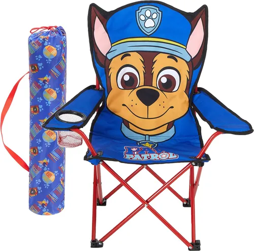 Miniatura 7 de Cocomelon Silla de campamento plegable para niños con bolsa de transporte, silla portátil para interiores y exteriores, ligera y compacta, ideal