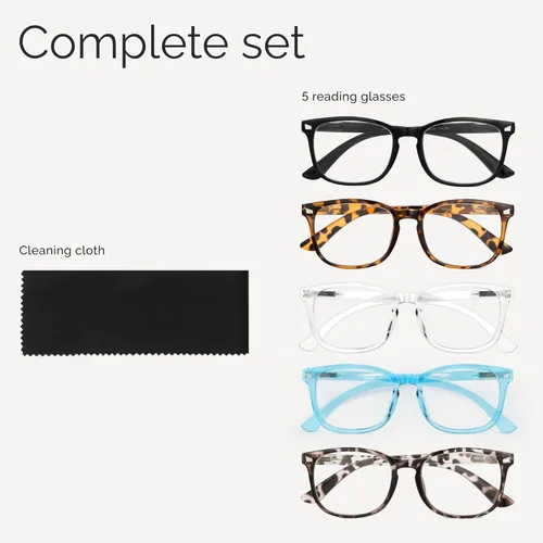 Miniatura 8 de CCVOO 2.5 Lentes de lectura para mujer, gafas de lectura, lentes de lectura de luz azul para mujer, gafas de lectura *Mezcla C1