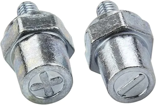 Miniatura 2 de Ampper Postes de carga de terminal de batería de zinc macho de rosca M8, adaptador de poste de batería M8 (+/-) para extensión, paquete de 2 Zinc