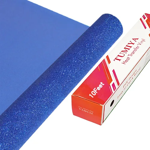 Miniatura 7 de TUMIYA Vinilo HTV - Vinilo de transferencia de calor de 12 pulgadas x 35 pies, vinilo dorado para planchar, rollo adhesivo brillante fácil de cortar