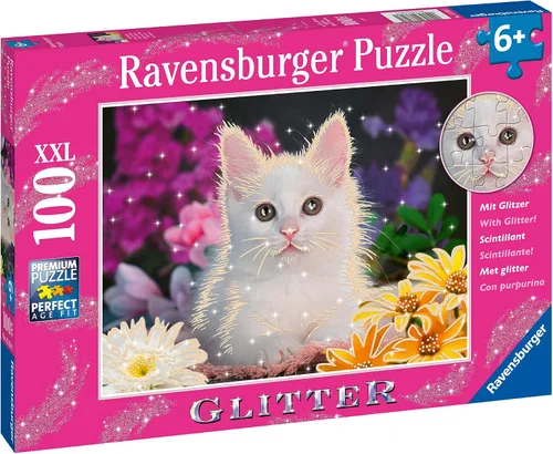 Miniatura 3 de Ravensburger Puzzle Glitter Cat 100 Piezas Puzzle Glitter para Niños