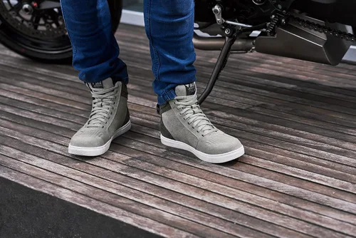 Miniatura 2 de SHIMA SX-2 Evo Botas de motocicleta para hombre, ventiladas, de cuero, para calle, verano, de ante, deportivas, sigilosas, para turismo, para moto