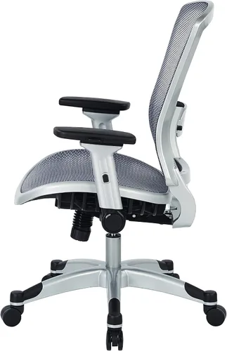 Miniatura 7 de Space Seating Silla de oficina de rejilla de aire ejecutiva serie 317 con respaldo de malla transpirable, soporte lumbar, control de inclinación