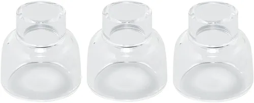 Miniatura 17 de RIVERWELD TIG - Vasos de vidrio con boquilla de cuarzo transparente 53N60 6# 3/8 pulgadas 0.374 in, 53N61 7# 7/16 pulgadas 0.433 in, 53N61S 8# 1/2