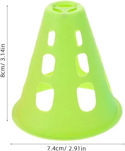 Miniatura 2 de BESPORTBLE 20pcs Mini Conos De Plástico Entrenamiento Agilidad Entrenamiento Conos De Fútbol Marcado De Campo Para Fútbol Baloncesto Patinaje Niños