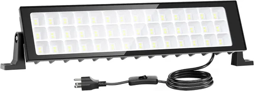 Onforu Paquete de 1 luces LED para tienda, 100 W, 14000 lm, luces de trabajo LED ultra brillantes, luz de garaje blanca de 6500 K, iluminación