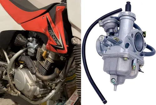 Miniatura 6 de Carburador de reemplazo para Honda CRF150F Carburador 2003 2004 2005 2006 2007 2008-2014 Carburador de rendimiento con cable de acelerador CRF150F