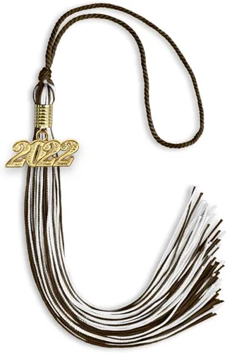 Miniatura 303 de Endea Graduation - Borla de doble color mixto con fecha dorada (negro/dorado antiguo, 2021)