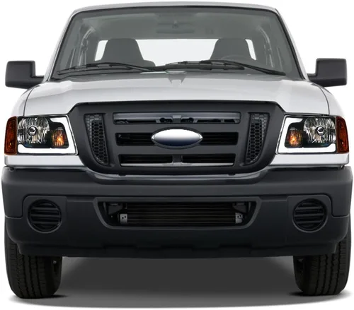 Miniatura 2 de 7422448582543 Compatible con 2001-2011 Ford Ranger Switchback Barra de tira LED secuencial de luces delanteras con carcasa negra y lámparas de señal