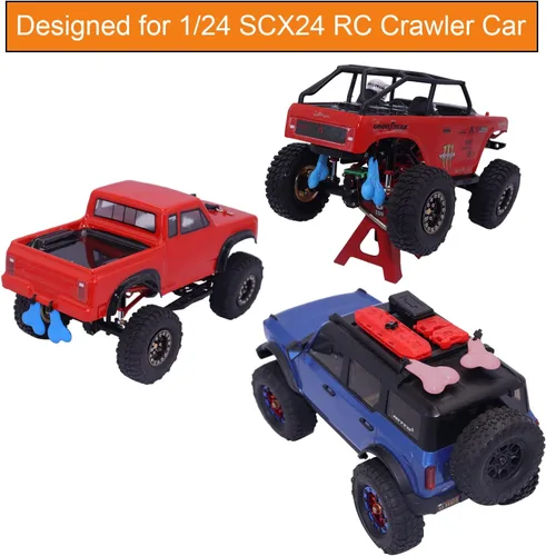 Miniatura 6 de Bolas colgantes para camión, tuercas, bolas de parachoques, tuercas de toro, contrapeso de bola de cola para TRX4M SCX24 FX24 coches RC 1/18 (Azul)