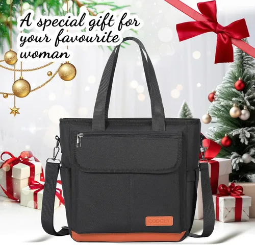 Miniatura 7 de Lonchera Bolsa de Almuerzo para Mujeres, Bolsa Térmica de Almuerzo a Prueba de Fugas para Mujeres, Bolsas Grandes de Almuerzo Tipo Tote para Adultos
