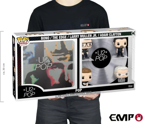 Miniatura 3 de Funko Pop! Álbumes Deluxe: U2 - Pop, Bono, The Edge, Larry Mullen Jr, Adam Clayton