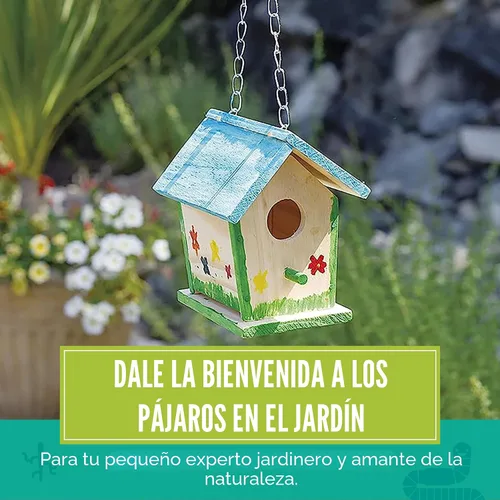 Miniatura 2 de Toysmith - Beetle & Bee - Build A Bird Bungalow - Juego de manualidades de bricolaje para niños, para exteriores, 6 x 4 x 6 pulgadas, herramientas