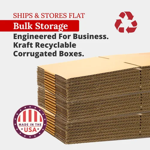 Miniatura 3 de PARTNERS BRAND Cajas de cartón corrugado de 12 x 12 x 8, pequeñas de 12 pulgadas de largo x 12 pulgadas de ancho x 8 pulgadas de alto, paquete de 25