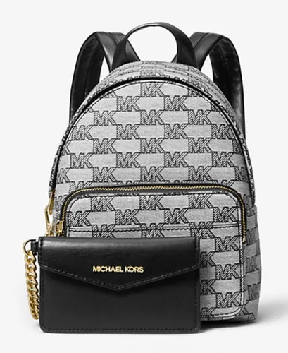 Miniatura 2 de Michael Kors Maisie XS 2IN1 Mochila Cartera Bolso Jacquard Cuero Negro