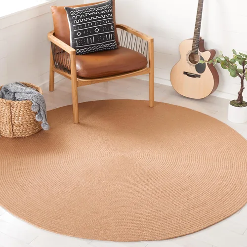 Miniatura 17 de SAFAVIEH Alfombra trenzada Collection – Alfombra redonda de 3 pies, color beige, hecha a mano, casa de campo, ideal para zonas de alto tráfico