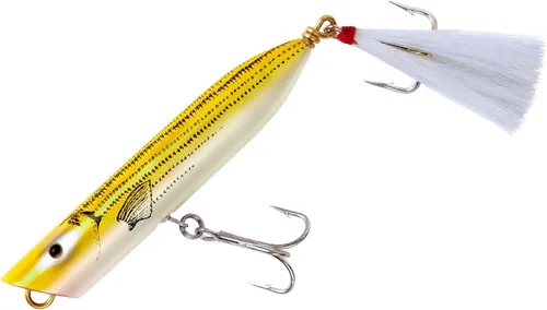 Miniatura 22 de Creek Chub Striper Strike - Señuelo de pesca de fundición larga de hundimiento lento, grado de agua salada Silver Flash