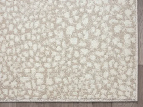 Miniatura 5 de Abani Alfombra de área con estampado de guepardo beige, colección Arto - Alfombra de acento contemporánea y duradera (2'2" x 8')