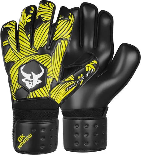 Miniatura 8 de Guantes de portero de fútbol con control y agarre extremadamente fuertes con protección para los dedos, guantes de portero de alto rendimiento, Azul