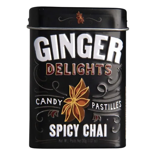 Miniatura 9 de Ginger Delights Mango Candy Raíz de jengibre molido auténtico, sabores naturales, certificado Kosher, vegano, sin gluten, sin aspartamo ni