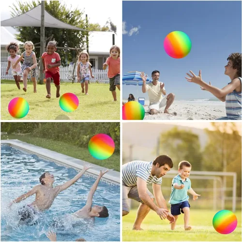 Miniatura 7 de Bola de patio de recreo, Kickball de 8.5 pulgadas para niños y adultos, para interiores y exteriores, balón de balonmano, juego de cuatro bolas