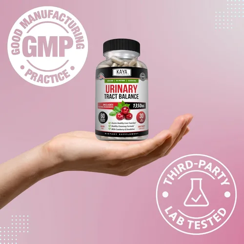 Miniatura 6 de Kaya Naturals - D-manosa - Limpieza del tracto urinario UT y salud de la vejiga - Hecho con arándano, hibisco y raíz de diente de león - Cápsulas