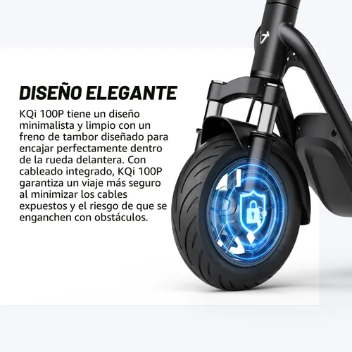 Miniatura 4 de NIU 100P/100F/300P/300X Electric Scooter Adult - E Scooter with Suspension, 600-1000W Peak Power, 18-37.3 Miles Max Range, Top Speed 17.4-23.6MPH
