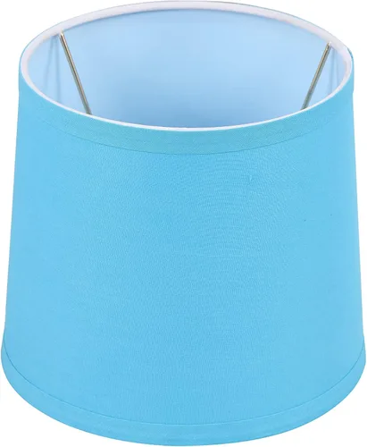 Miniatura 2 de Aspen Creative 58773 Empire Uno - Pantalla de lámpara, azul cielo, parte superior de 7 pulgadas x 8 pulgadas inferior x 7 pulgadas de altura