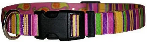 Miniatura 6 de Yellow Dog Design Collar de perro con rayas navideñas, tamaño grande, 1 pulgada de ancho