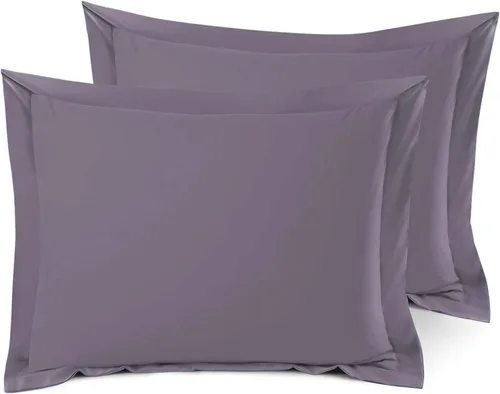 Miniatura 31 de Nestl Juego de 2 fundas tipo sham de almohada suaves - Fundas de almohada de microfibra de doble cepillado - Fundas de almohada de cama premium