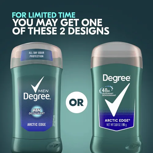 Miniatura 3 de Degree Desodorante original para hombre, 48 horas, protección contra olores, desodorante Arctic Edge para hombres, 3 onzas, paquete doble