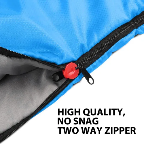 Miniatura 5 de Gold Armour Sacos de dormir para adultos, niños, niñas, mochileros, senderismo, campamento, clima frío y cálido 4 estaciones, uso en interiores
