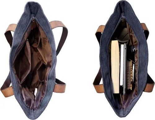 Miniatura 4 de Bolso de hombro con asa superior para mujer, para trabajo, universidad, viajes, negocios, compras, casual, mejorado
