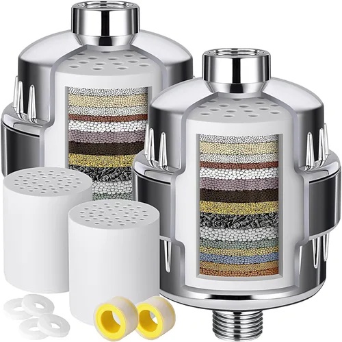 Miniatura 8 de Filtro de cabezal de ducha para agua dura, filtro de agua de ducha para cabello y piel, cabezal de filtro de ducha para agua dura, filtro de agua, 1